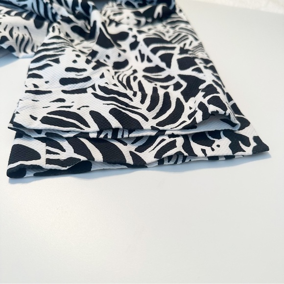 Talbots Hampshire Black White Print Pants - Size 16 - Picture 12 of 13